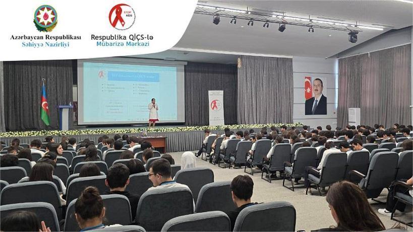 Respublika QİÇS-lə Mübarizə Mərkəzi 20 nömrəli orta məktəbdə maarifləndirici tədbir keçirib