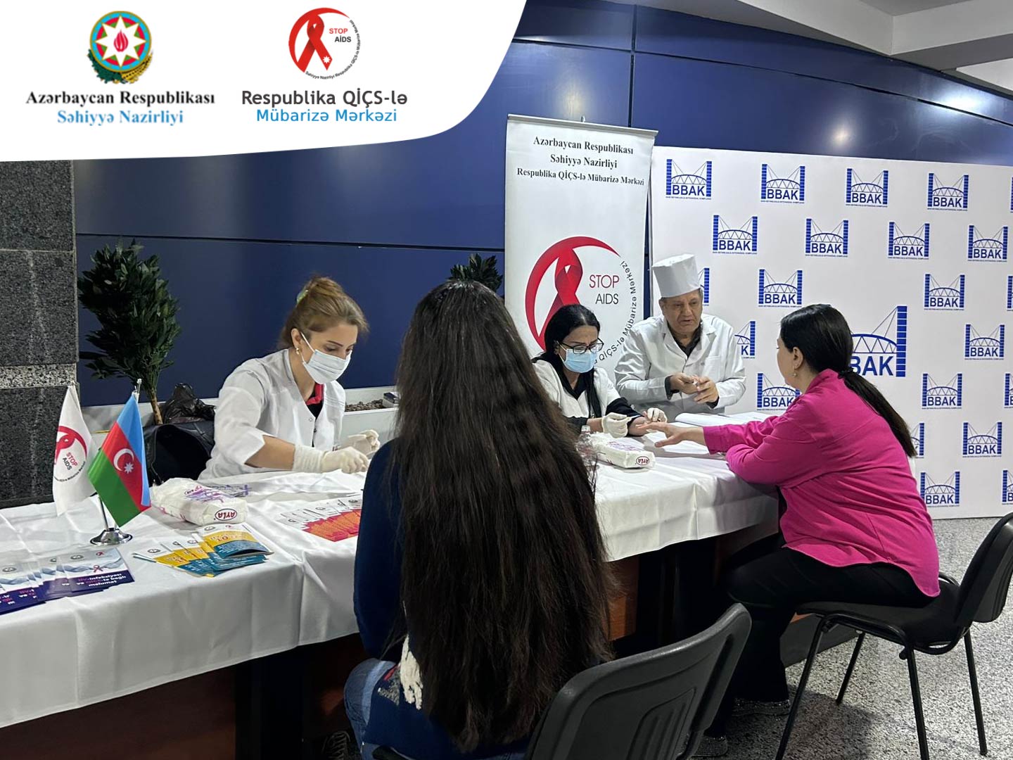 Bakı Beynəlxalq Avtovağzal Kompleksində İİV-in erkən aşkarlanması üzrə aksiya keçirilib