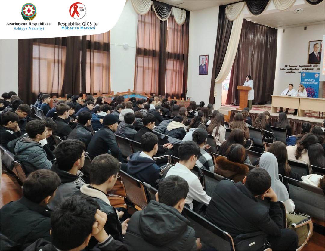 “Özünü QİÇS-dən qoru” –  288 nömrəli tam orta məktəbin şagirdləri İİV-lə bağlı maarifləndirilib