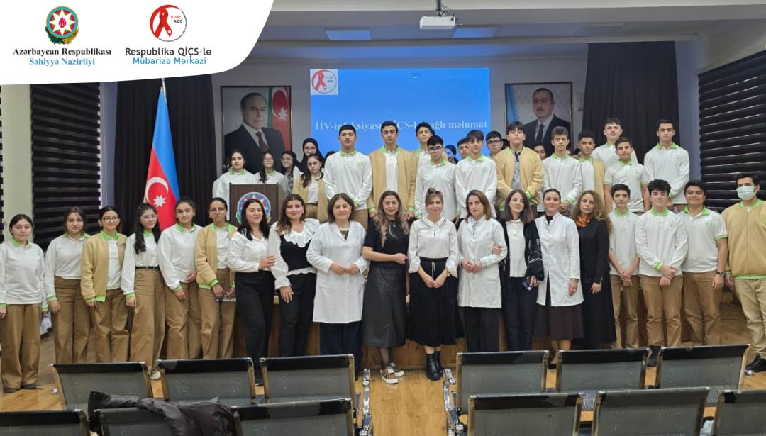 Kimya və Biologiya Təmayüllü Respublika Liseyinin şagirdləri İİV-lə bağlı maarifləndirilib